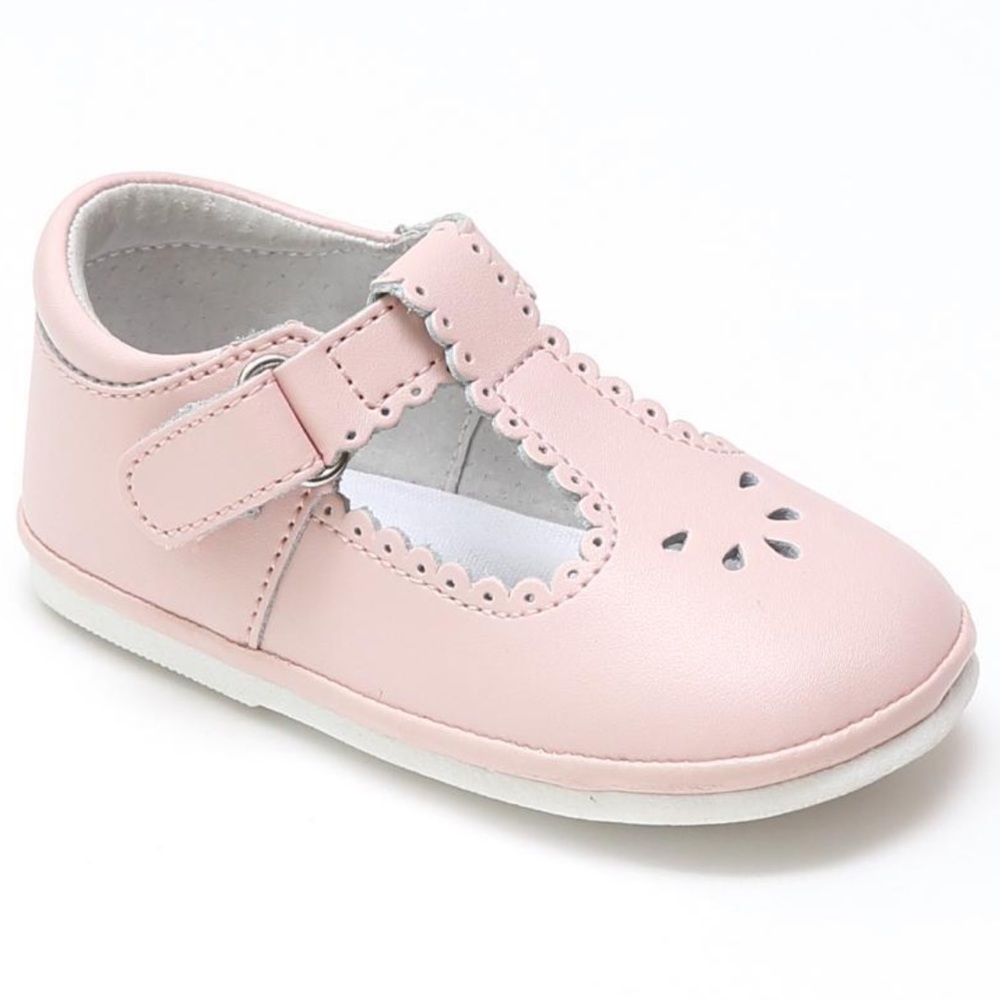 Angel Baby Girls Scalloped T-Strap Mary Janes